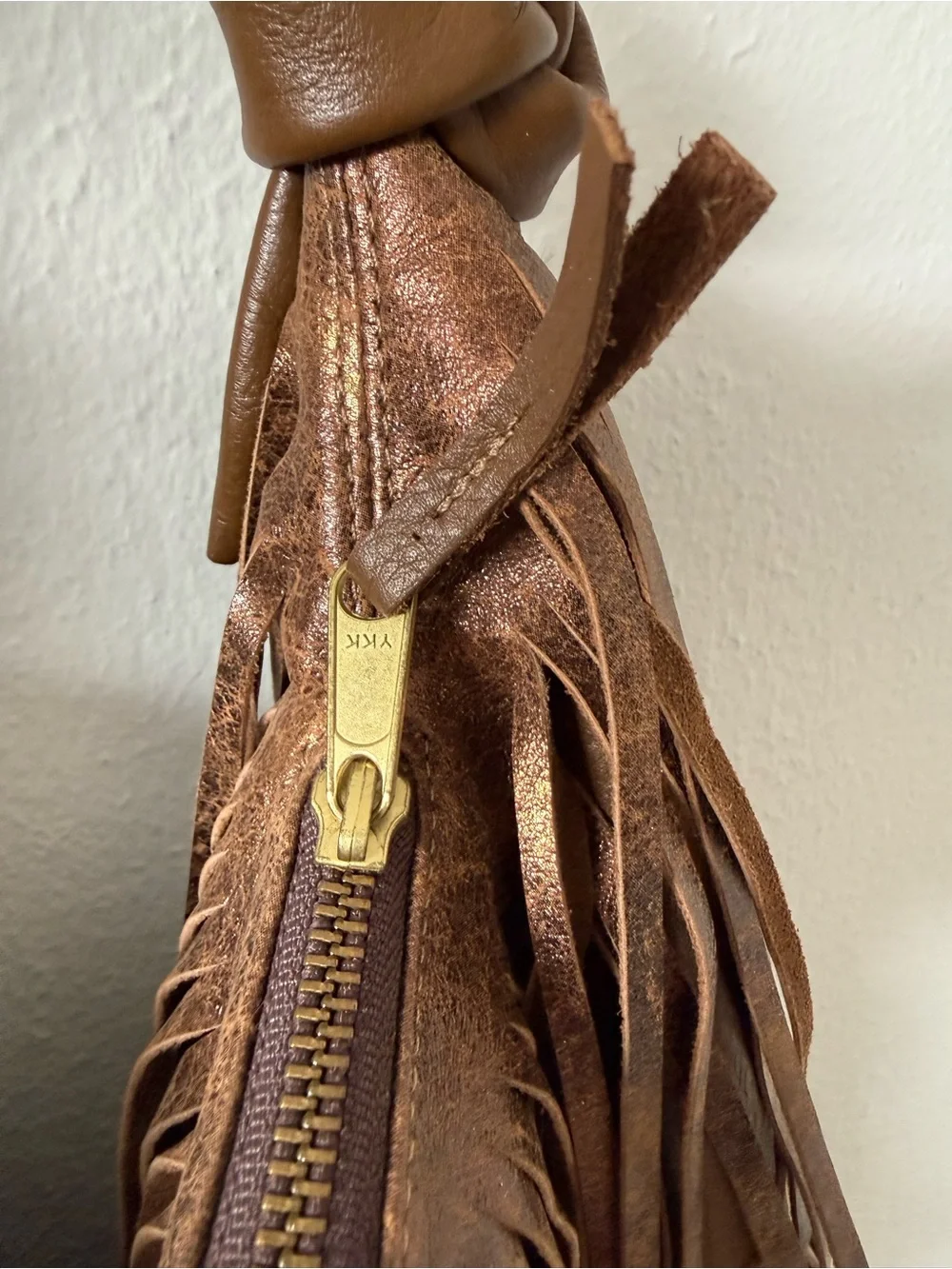 Posse Brown Fringe Hobo Bag